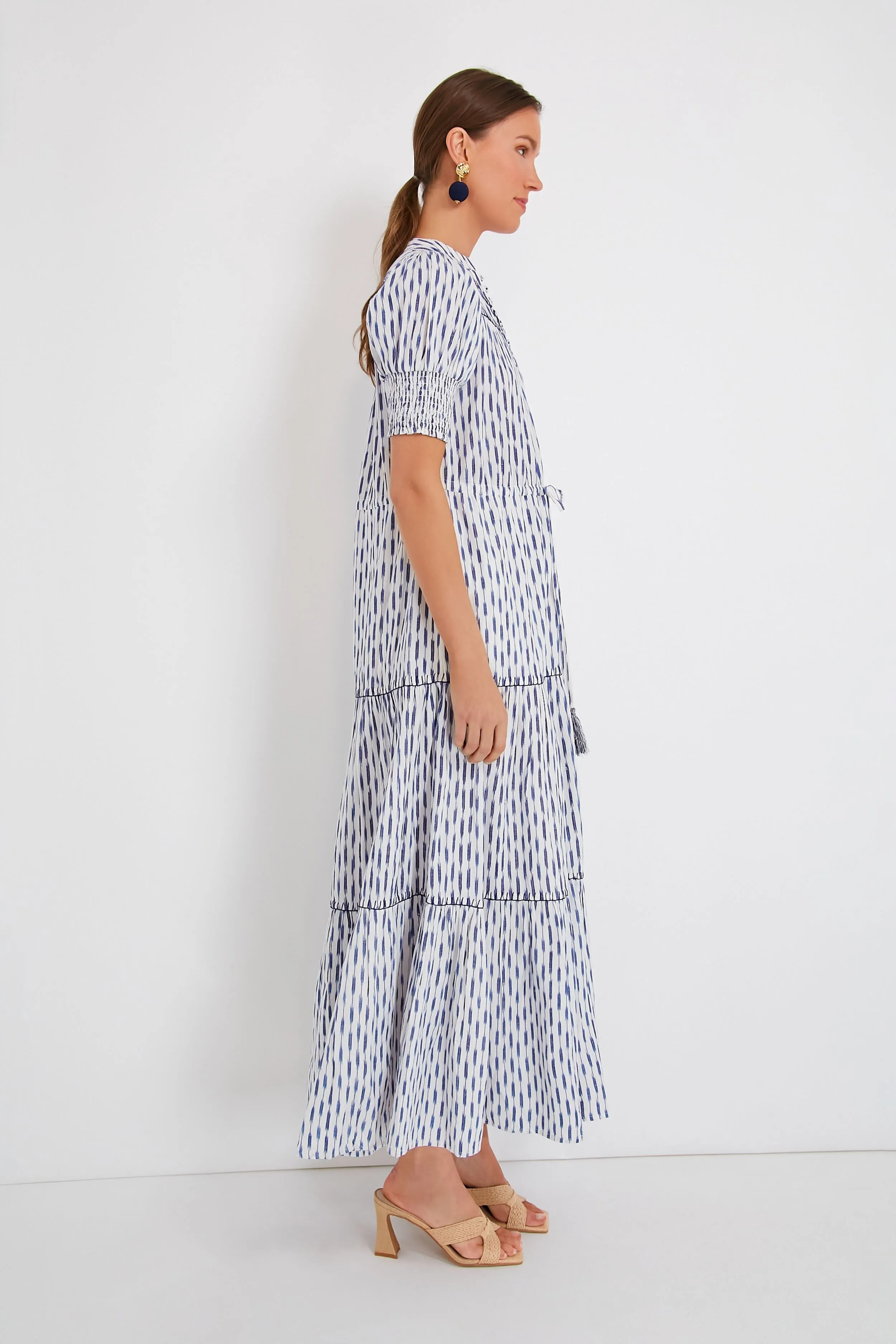 Ikat Blue Tara Dress