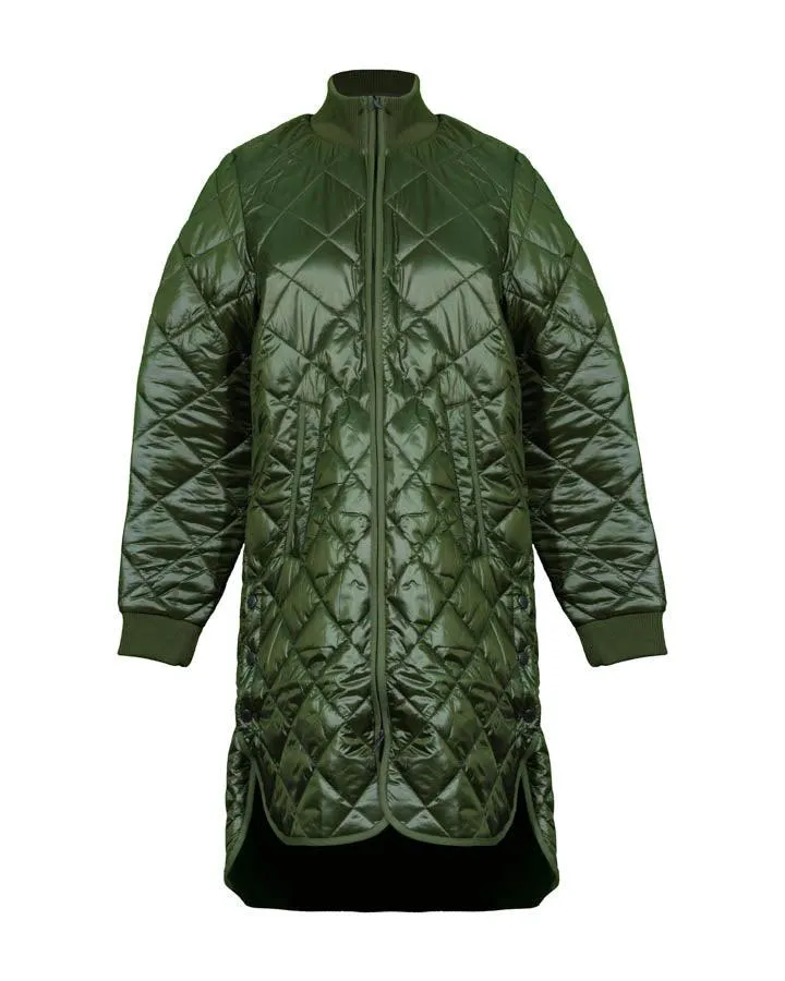 Ilse Jacobsen Pearl02 Quilted Long Jacket