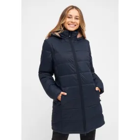 Inez Puffa Coat - Dark Navy