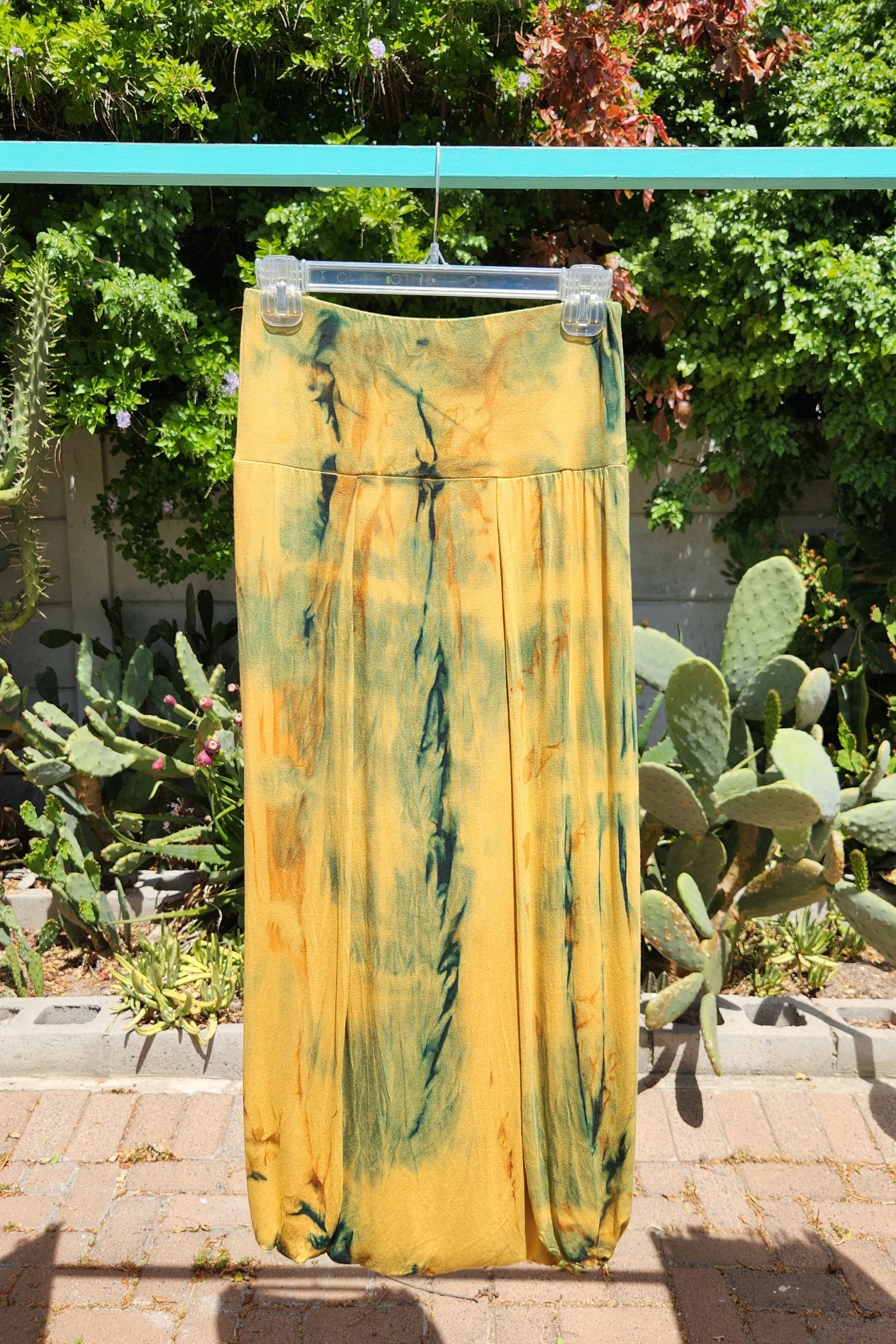 Infinity Skirt - Mustard Tie-Dye