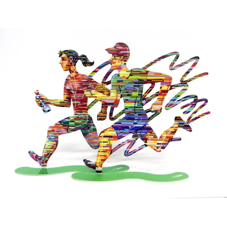 Jogger Running Laser Metal Free Standing Art