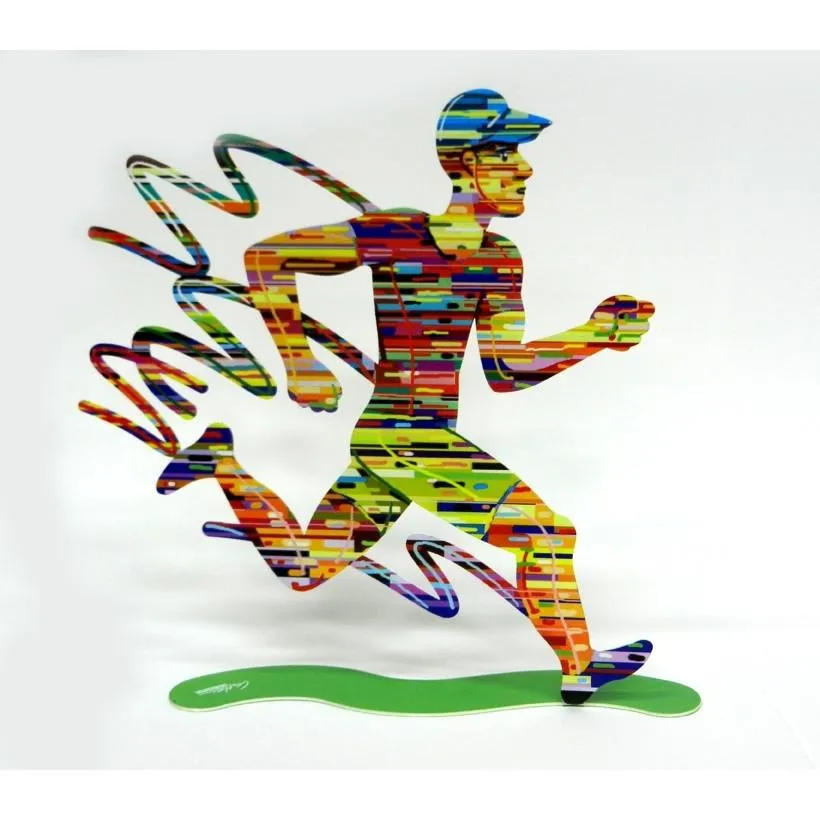 Jogger Running Laser Metal Free Standing Art