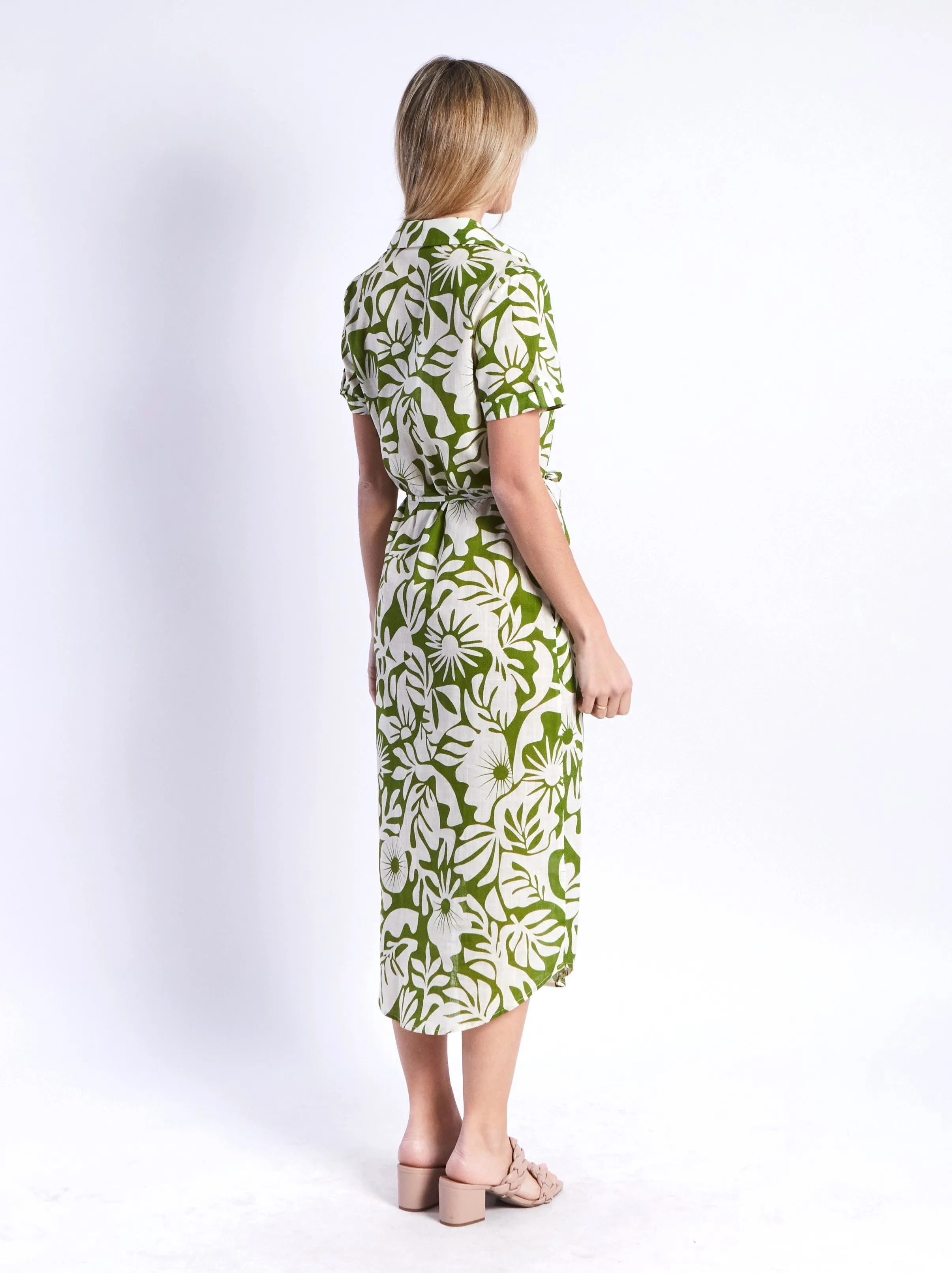 Joy Dress - Green Print