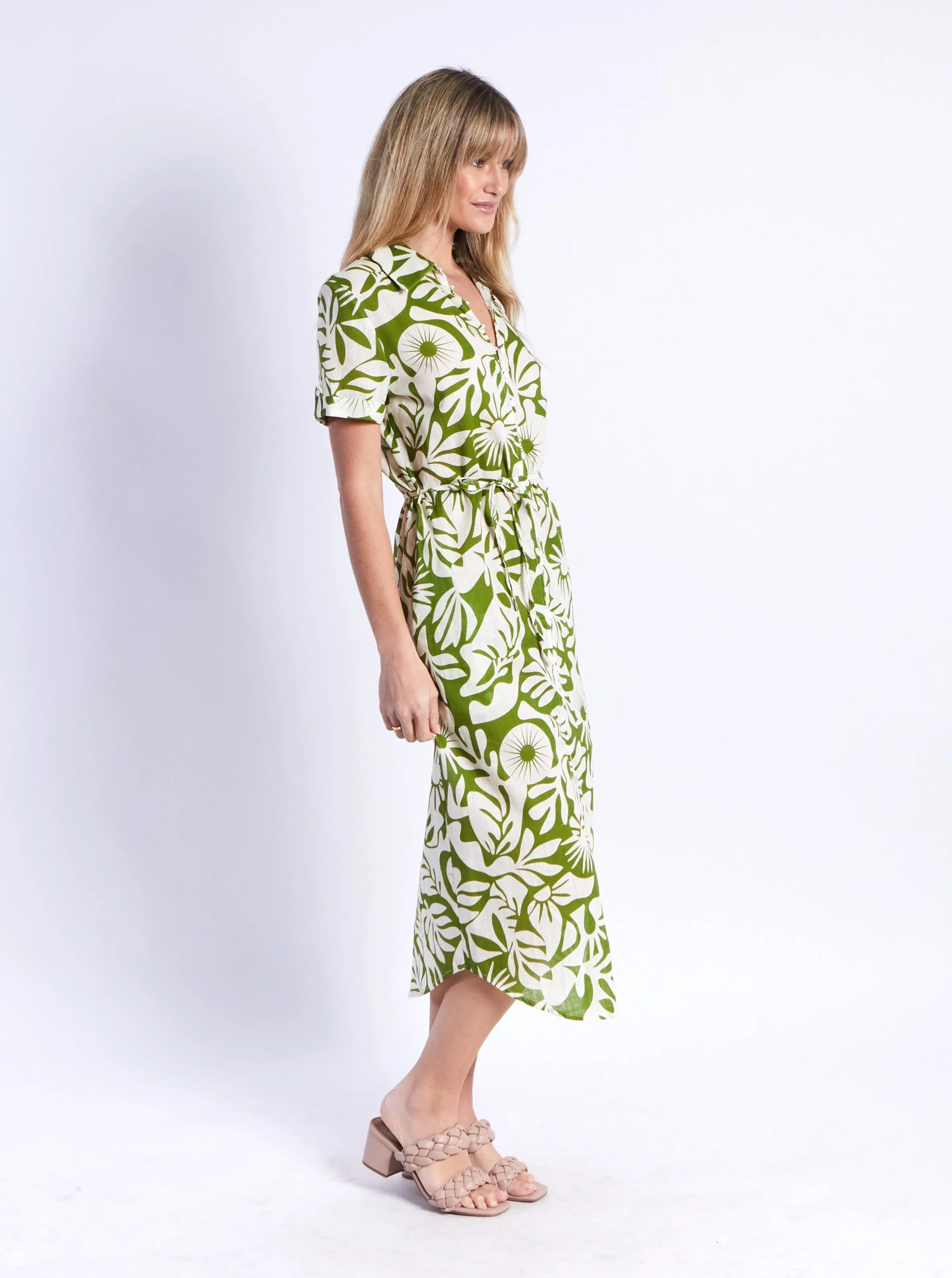 Joy Dress - Green Print