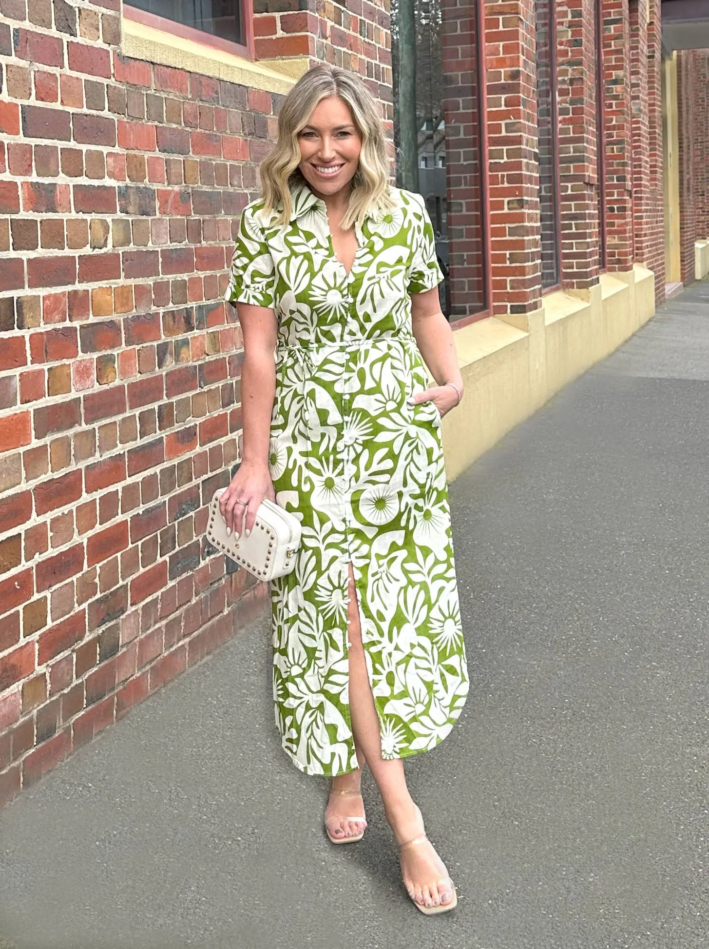 Joy Dress - Green Print