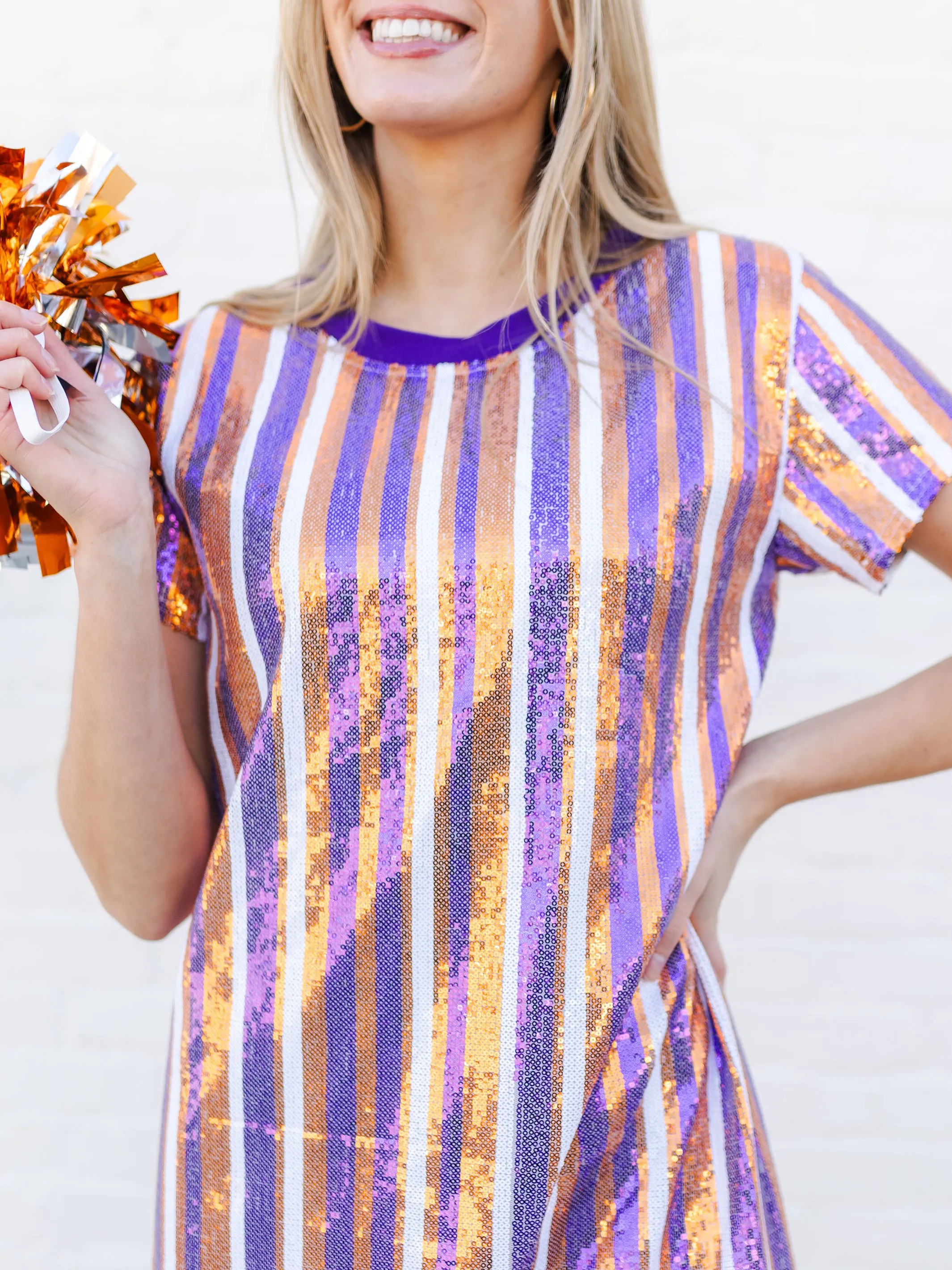 Julia Dress | Orange   Purple