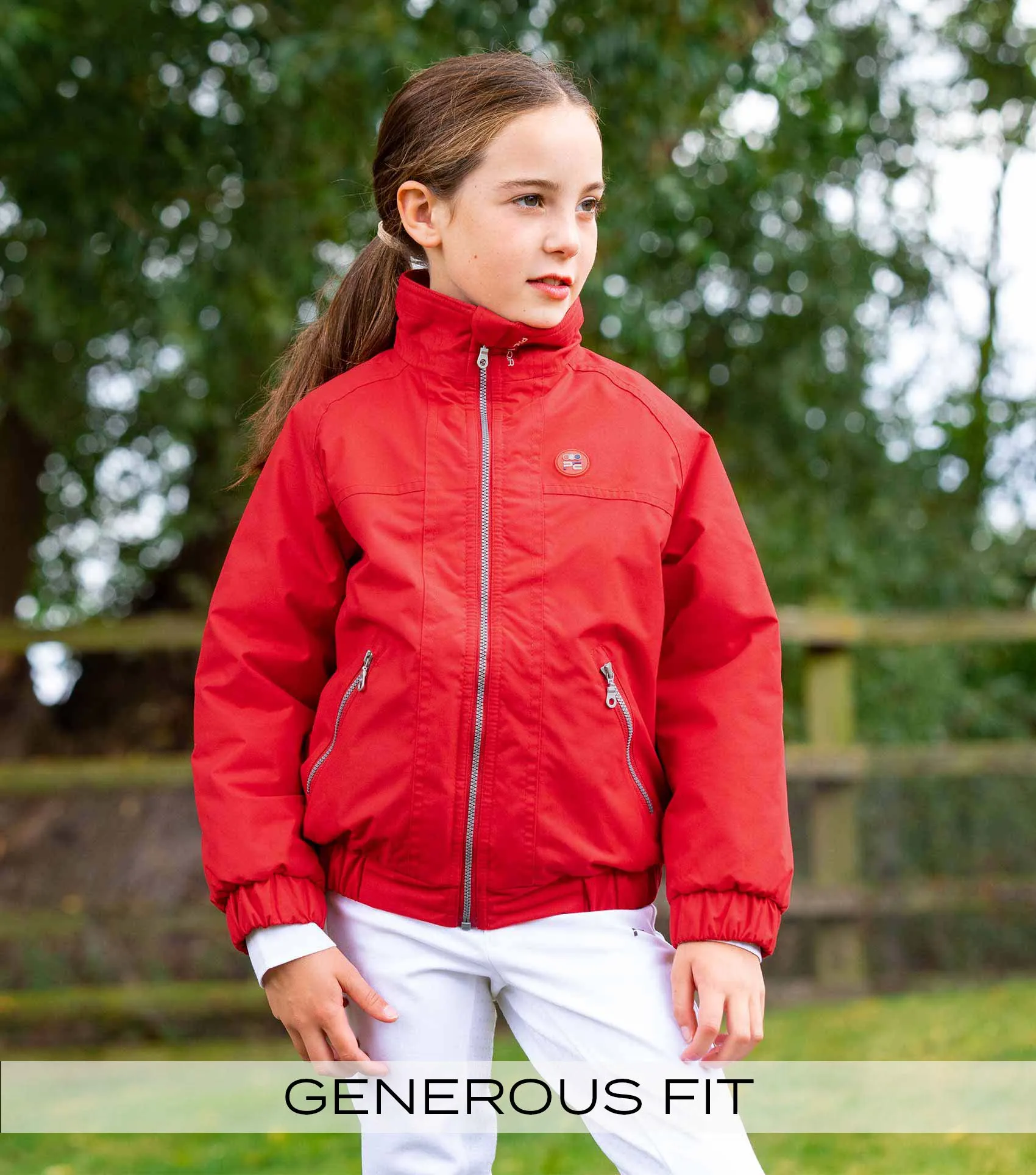 Junior Pro Rider Unisex Riding Jacket Red