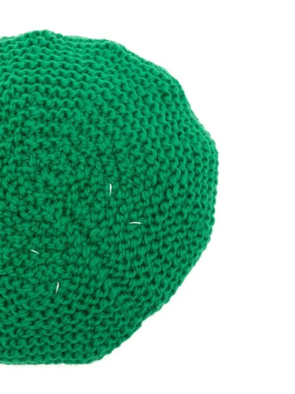 Knitted Baret - Bright Green