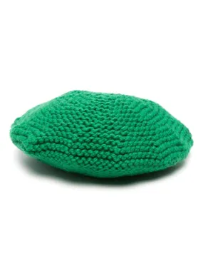 Knitted Baret - Bright Green