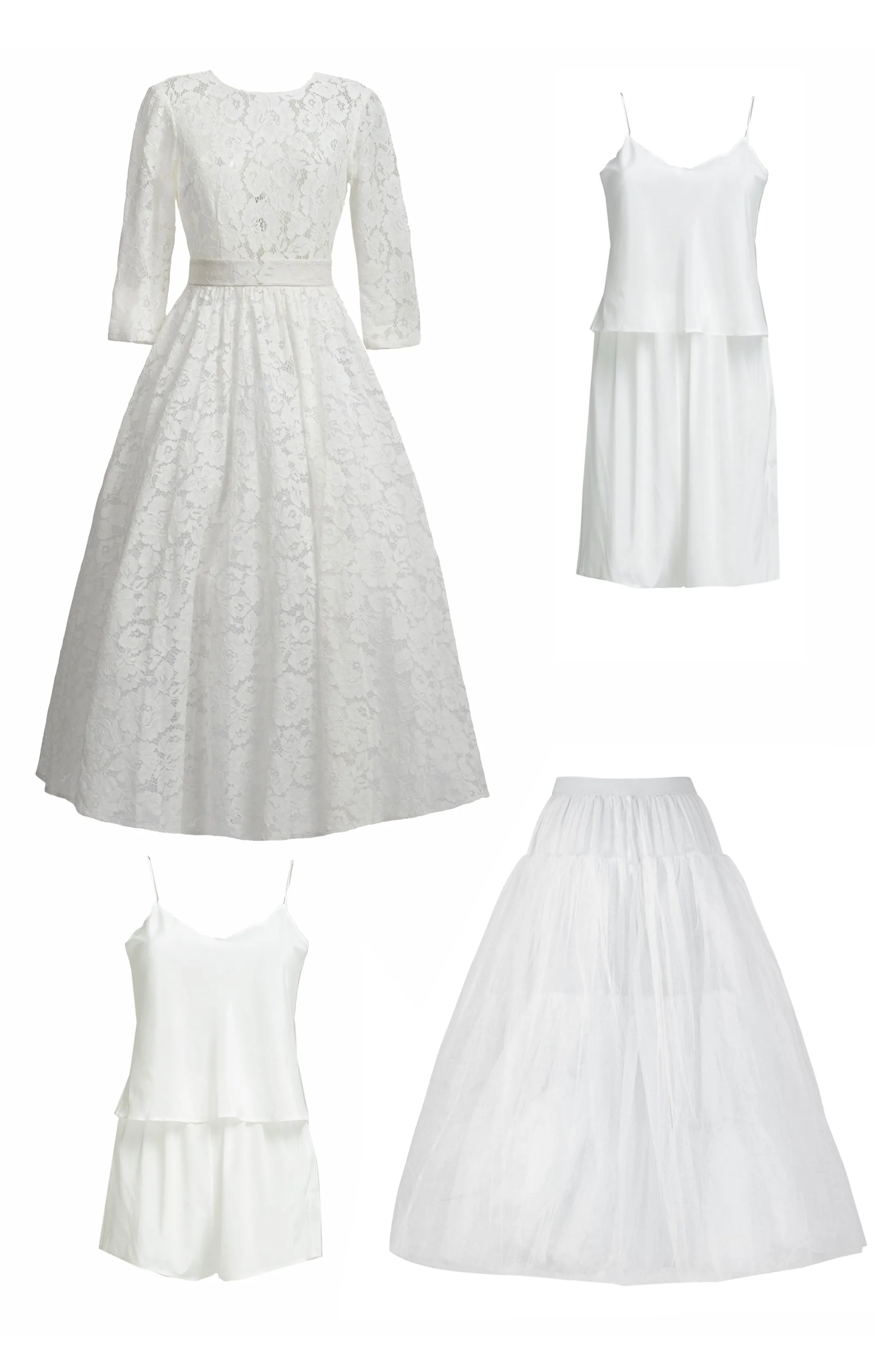 Lace dress "Vicktoria" White