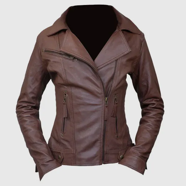 Ladies Leather Jacket Blazer Coat Sheepskin Leather 100% Genuine Leather Women