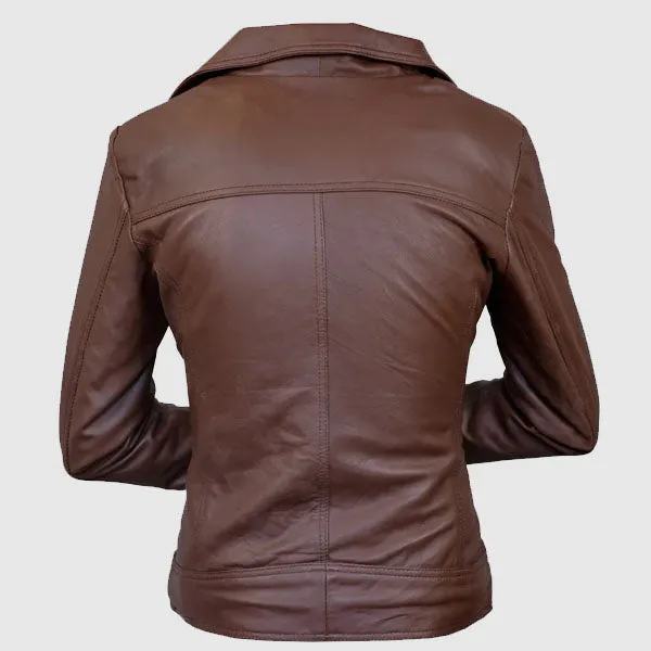 Ladies Leather Jacket Blazer Coat Sheepskin Leather 100% Genuine Leather Women