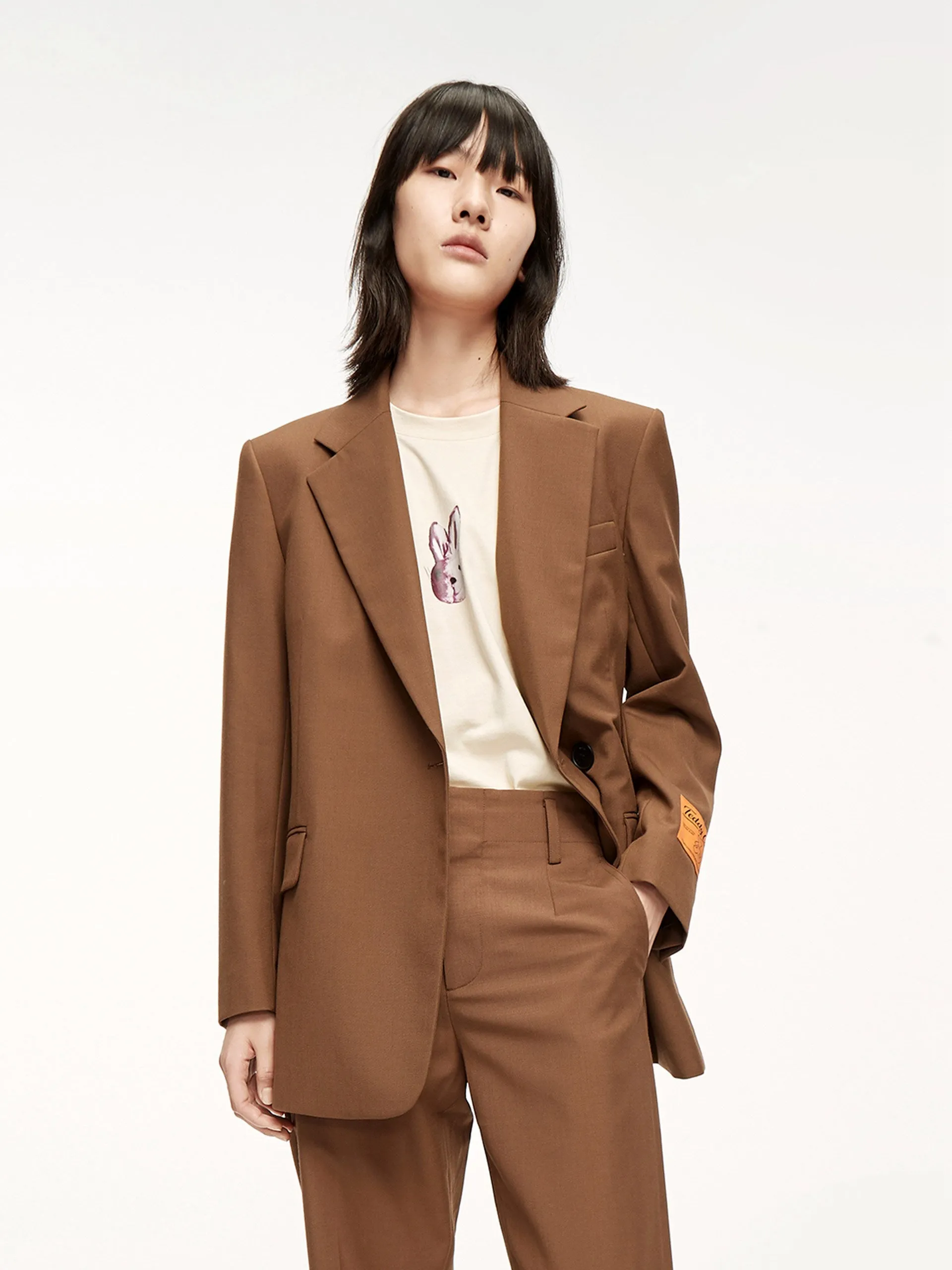 Lapel Structured Blazer