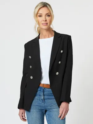 Lauren Double Breasted Blazer - Black