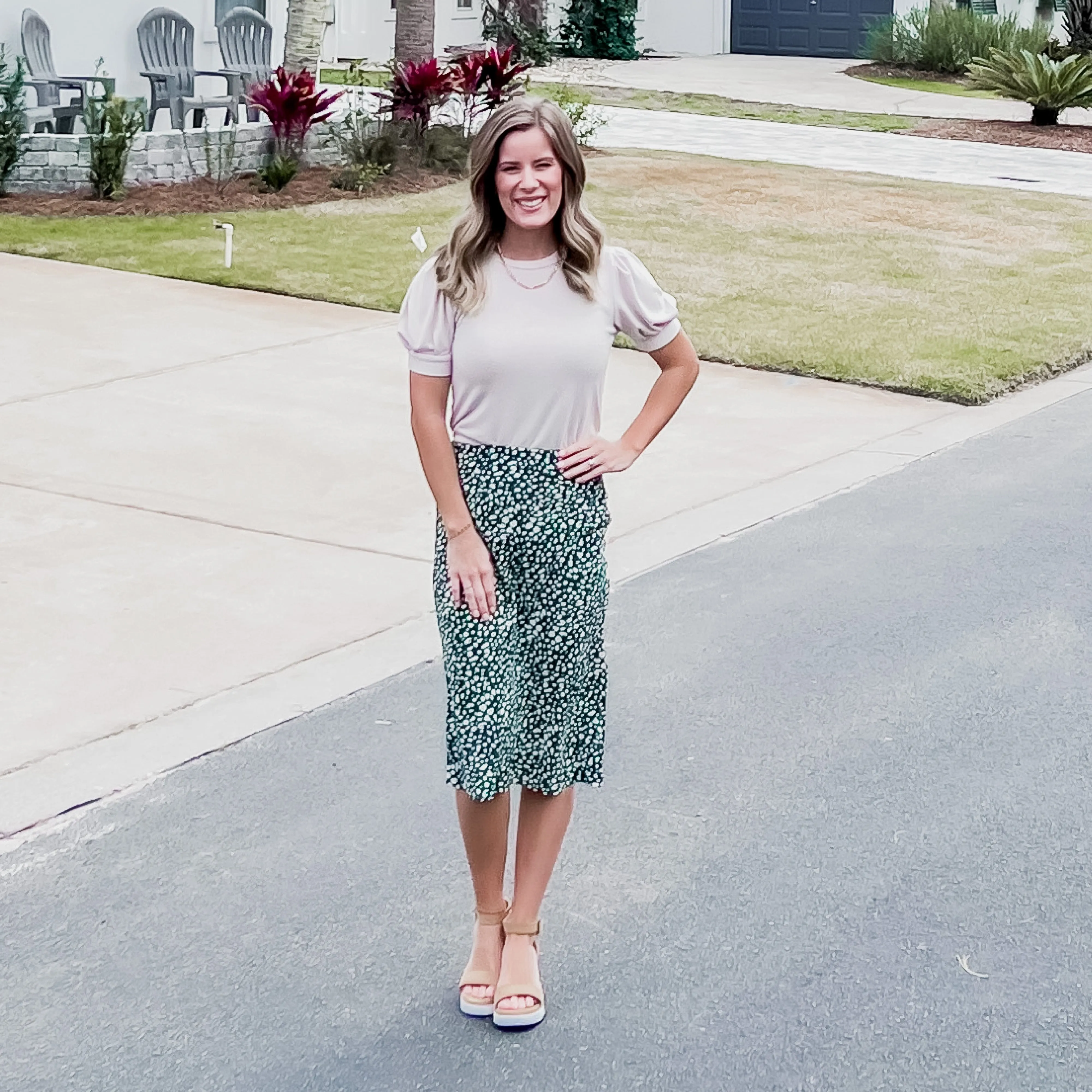 Leopard Midi Skirt