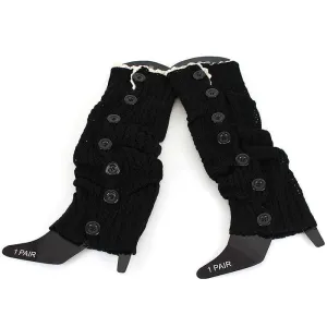 LG8111 Fashion Crochet Button Down Long Boot Cuffs/Leg Warmers