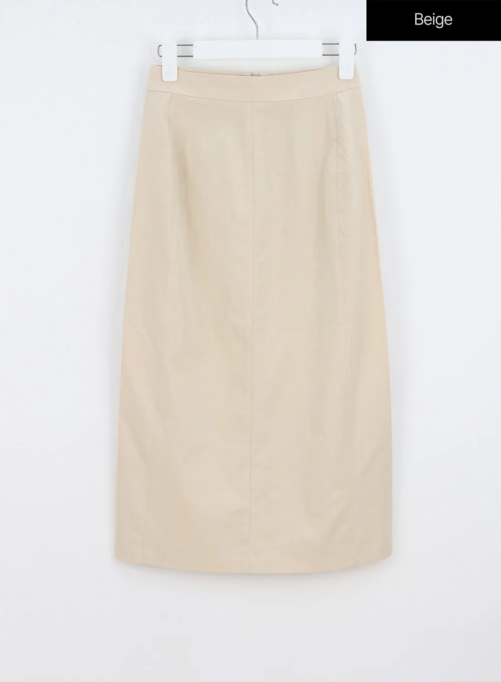 Linen Blend Maxi Skirt OY302