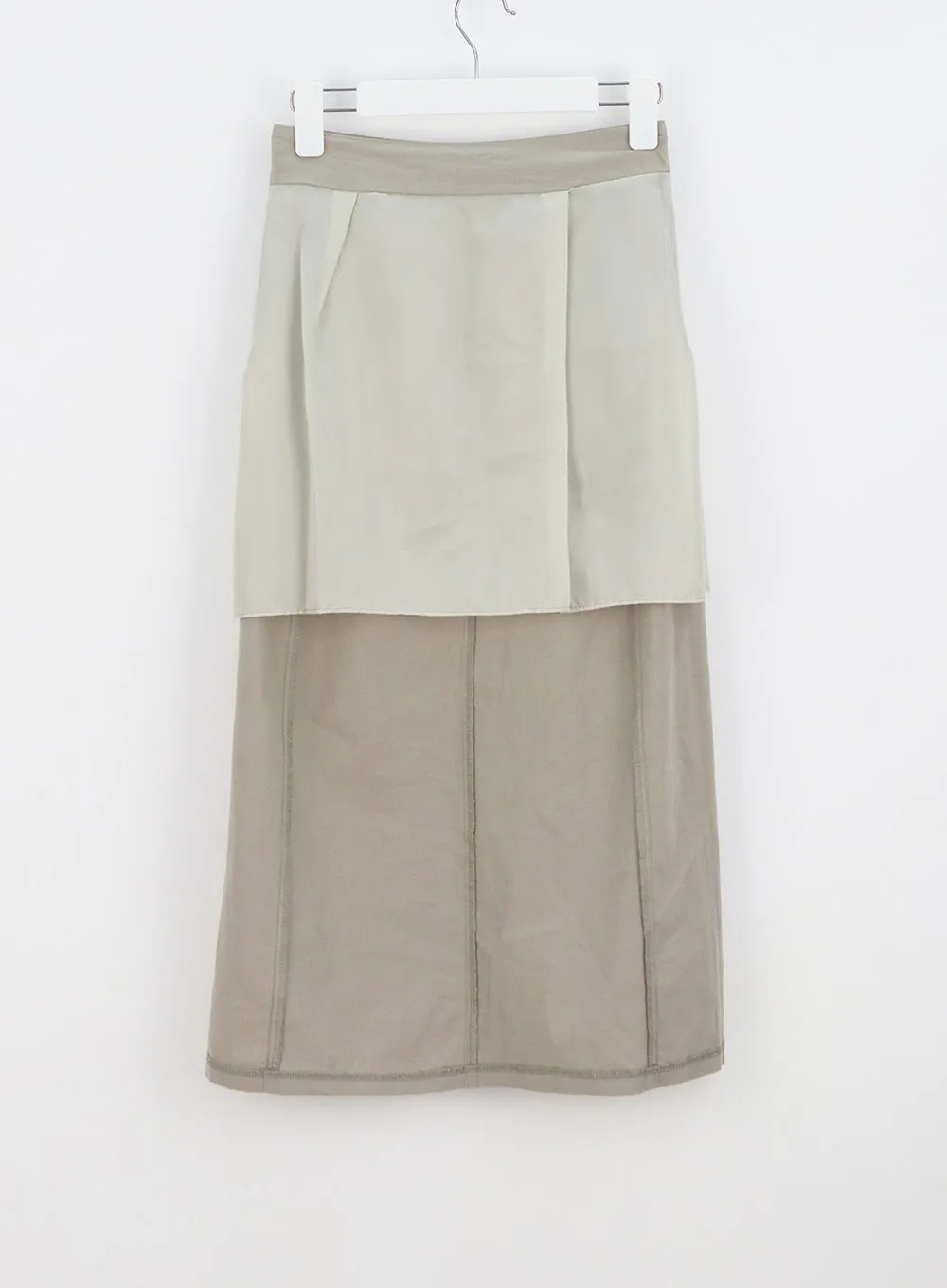 Linen Blend Maxi Skirt OY302