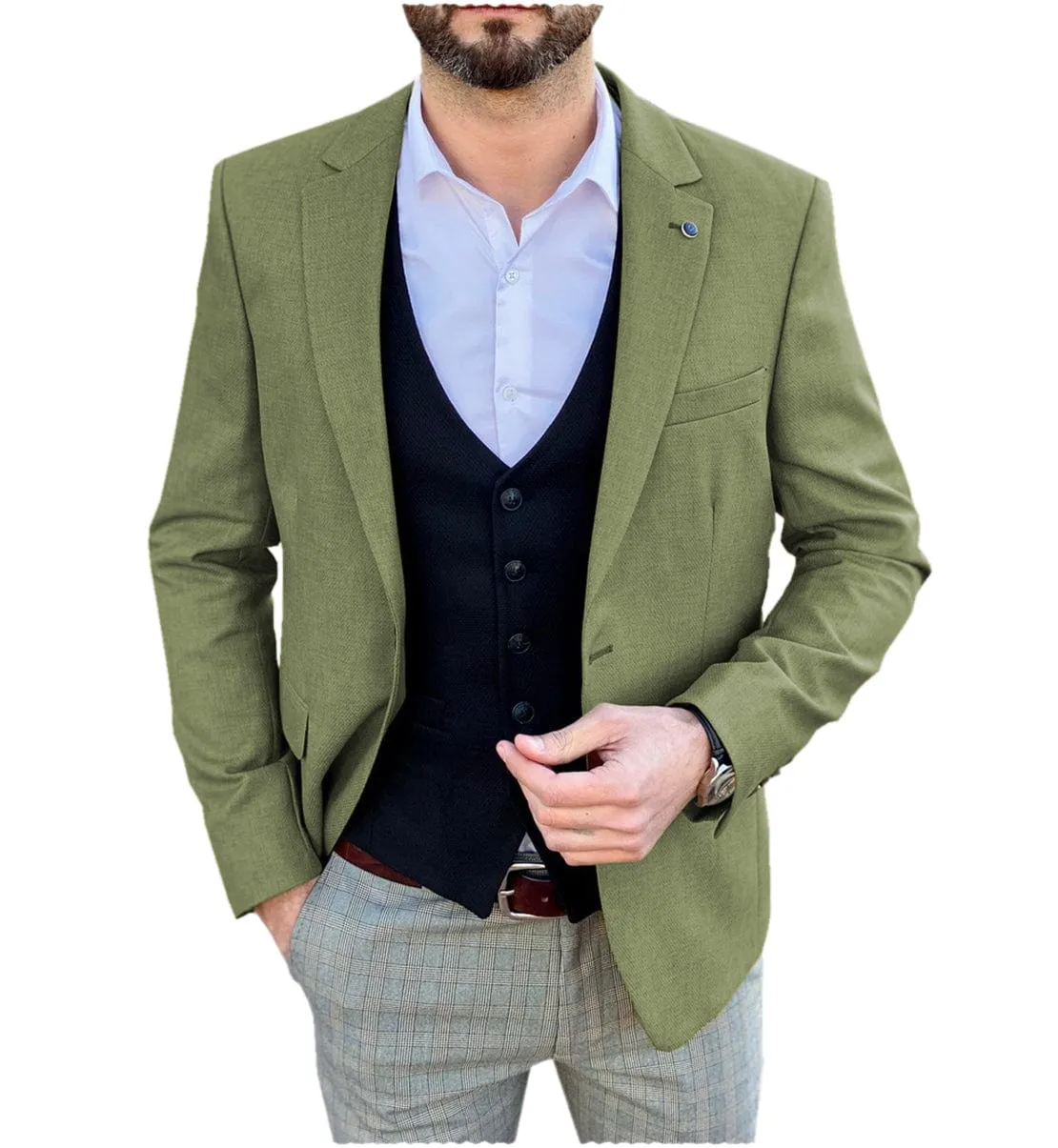 Linen Suits for Men Slim Fit Casual And Business Summer Blazer