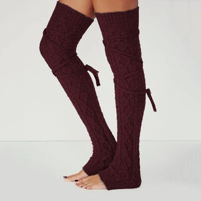 Long Knit Leg Warmers