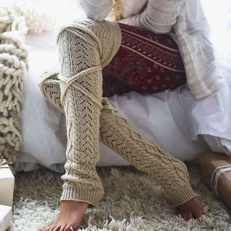 Long Knit Leg Warmers