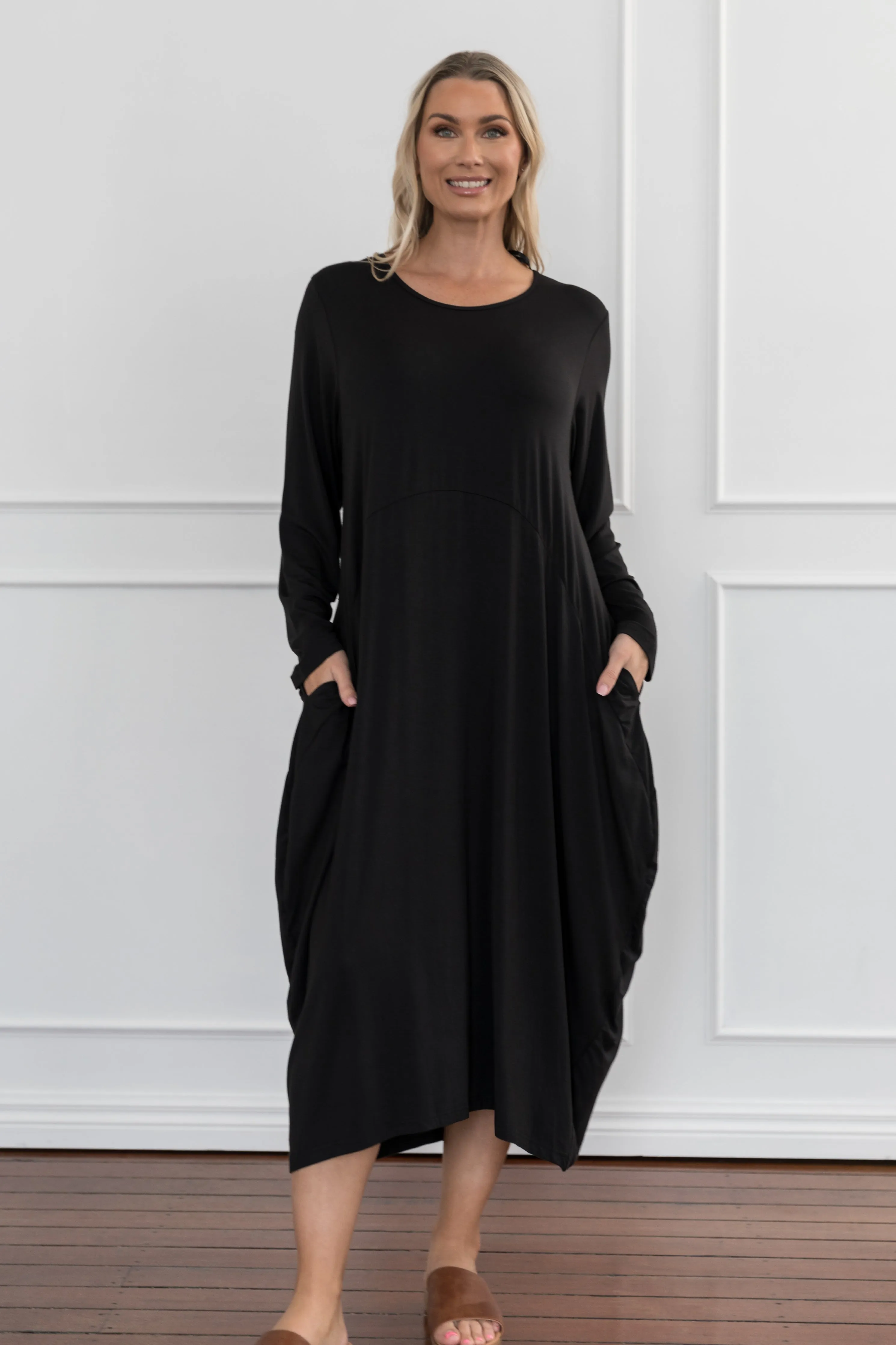 Long Sleeve Soho Dress | Black