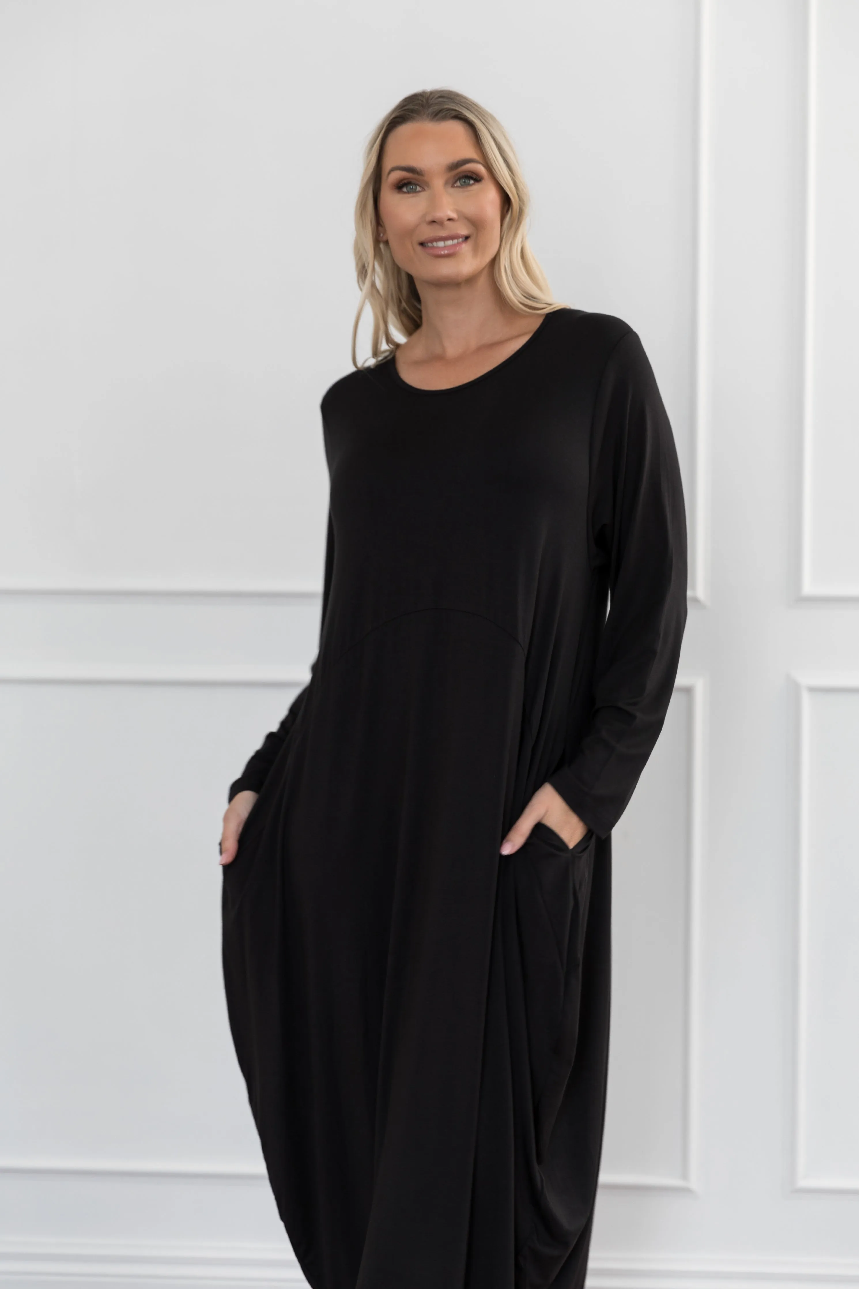 Long Sleeve Soho Dress | Black