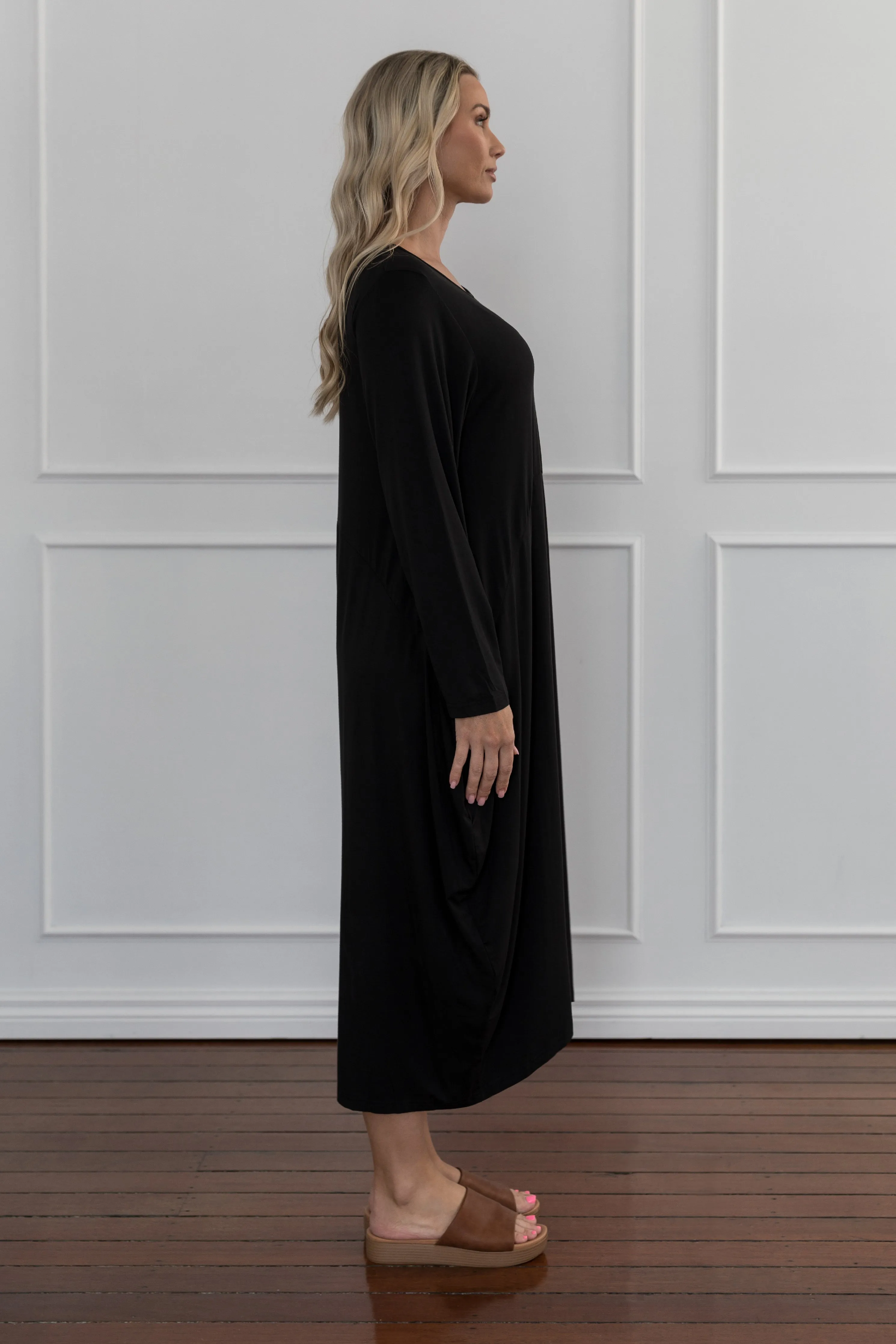 Long Sleeve Soho Dress | Black