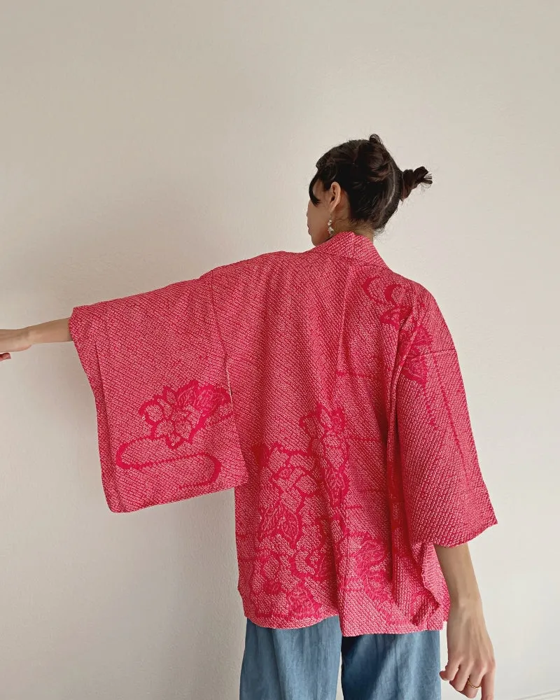 Lotus waves Haori Kimono Jacket