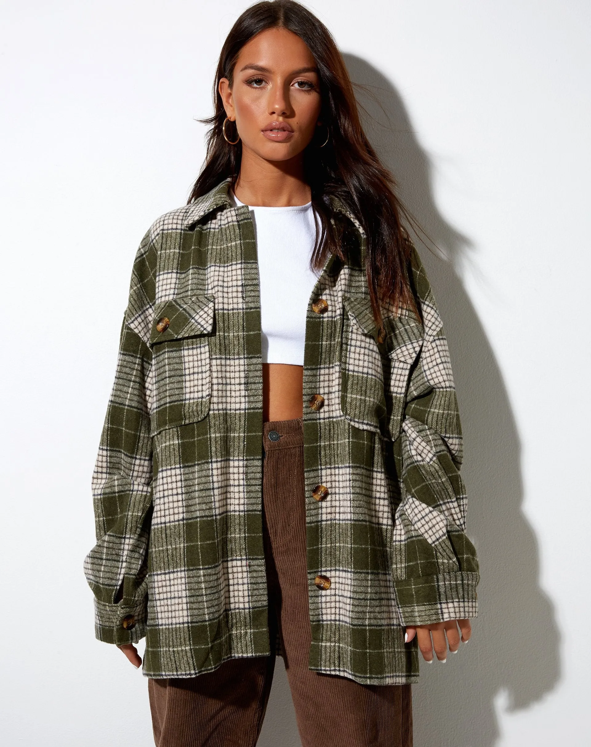 Marcel Shirt in Check Light Green