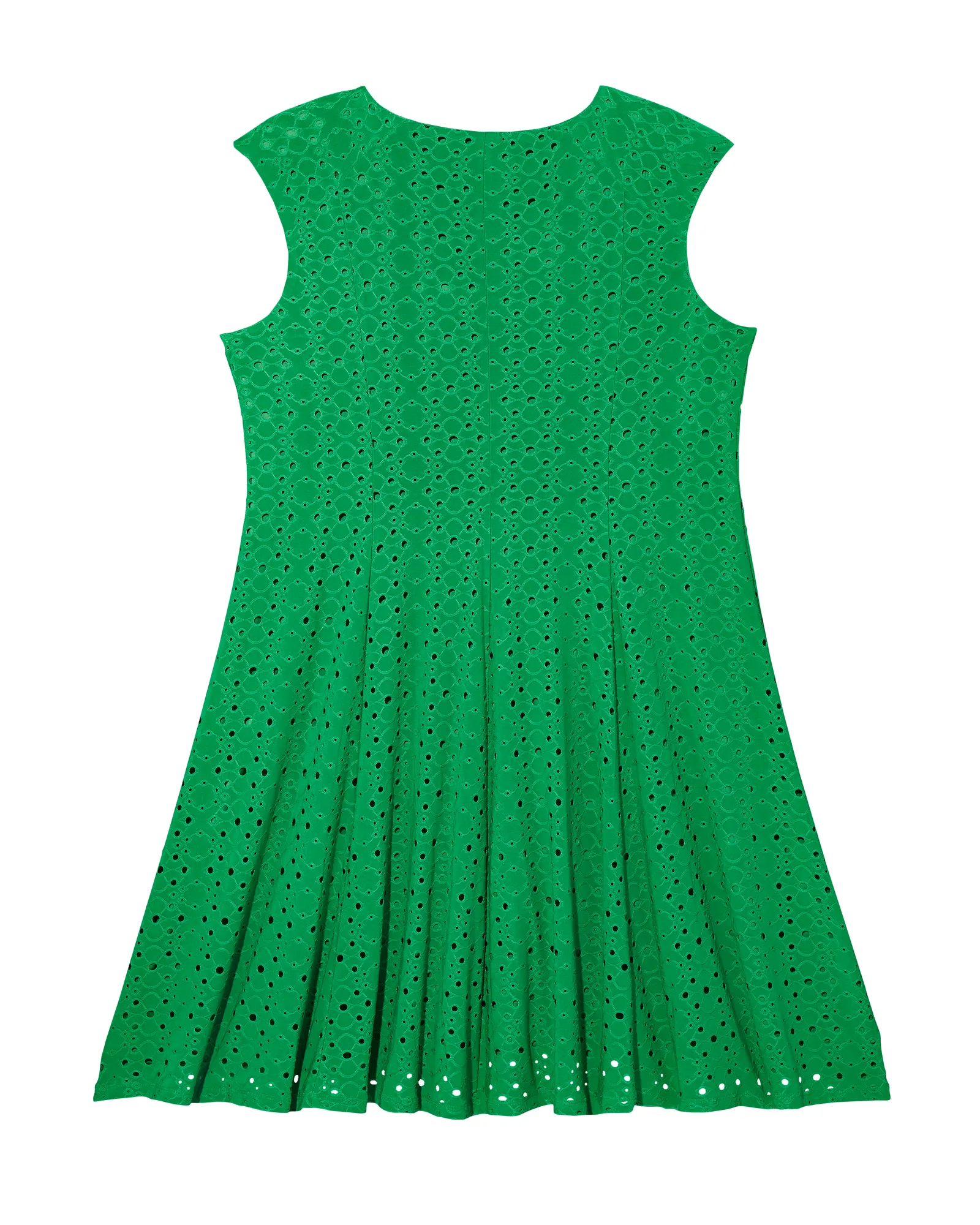 Maria Eyelet A-Line Dress | Light Green