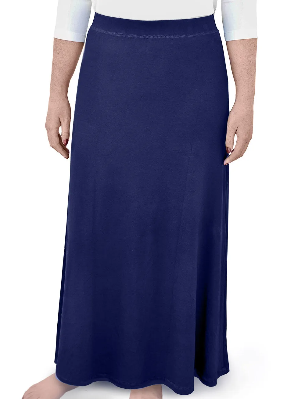 Maxi Skirt for Women Style 1468 in Black, Olive or Aubergine