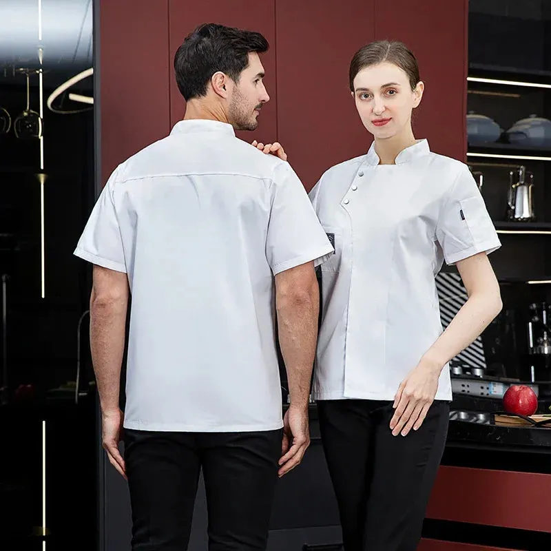 MC - Men’s Chef Uniform | Short and Long Sleeves Breathable Kitchen Coat, Bakery Shirt, Chef Jacket, and Apron for Restaurant Professionals