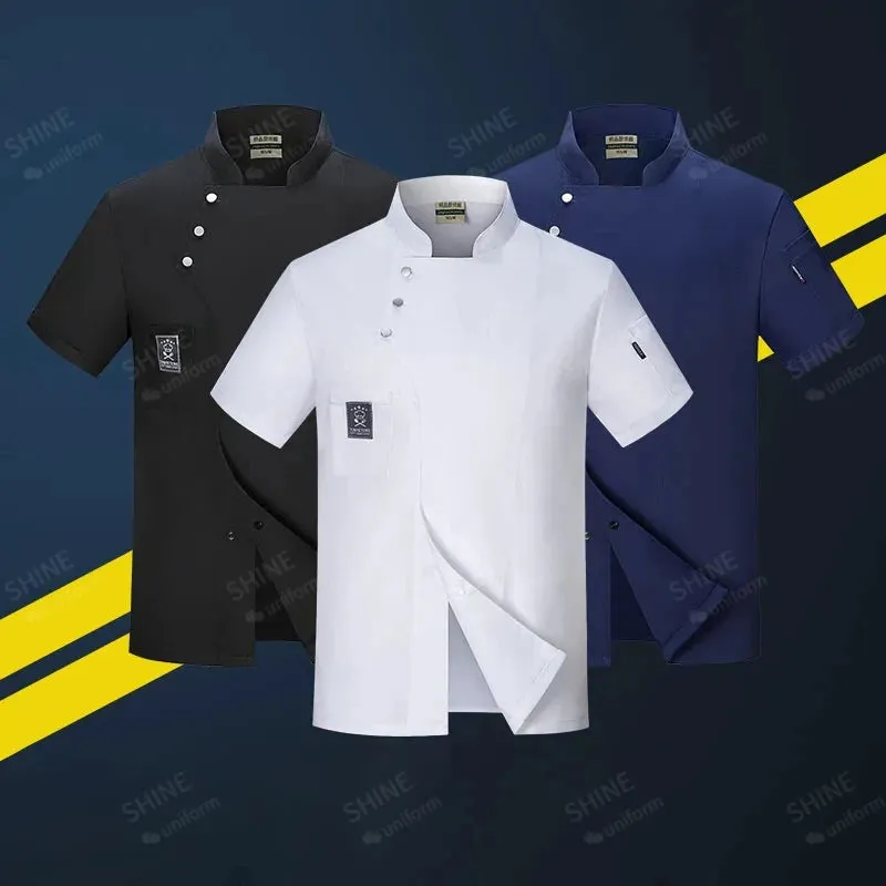 MC - Men’s Chef Uniform | Short and Long Sleeves Breathable Kitchen Coat, Bakery Shirt, Chef Jacket, and Apron for Restaurant Professionals