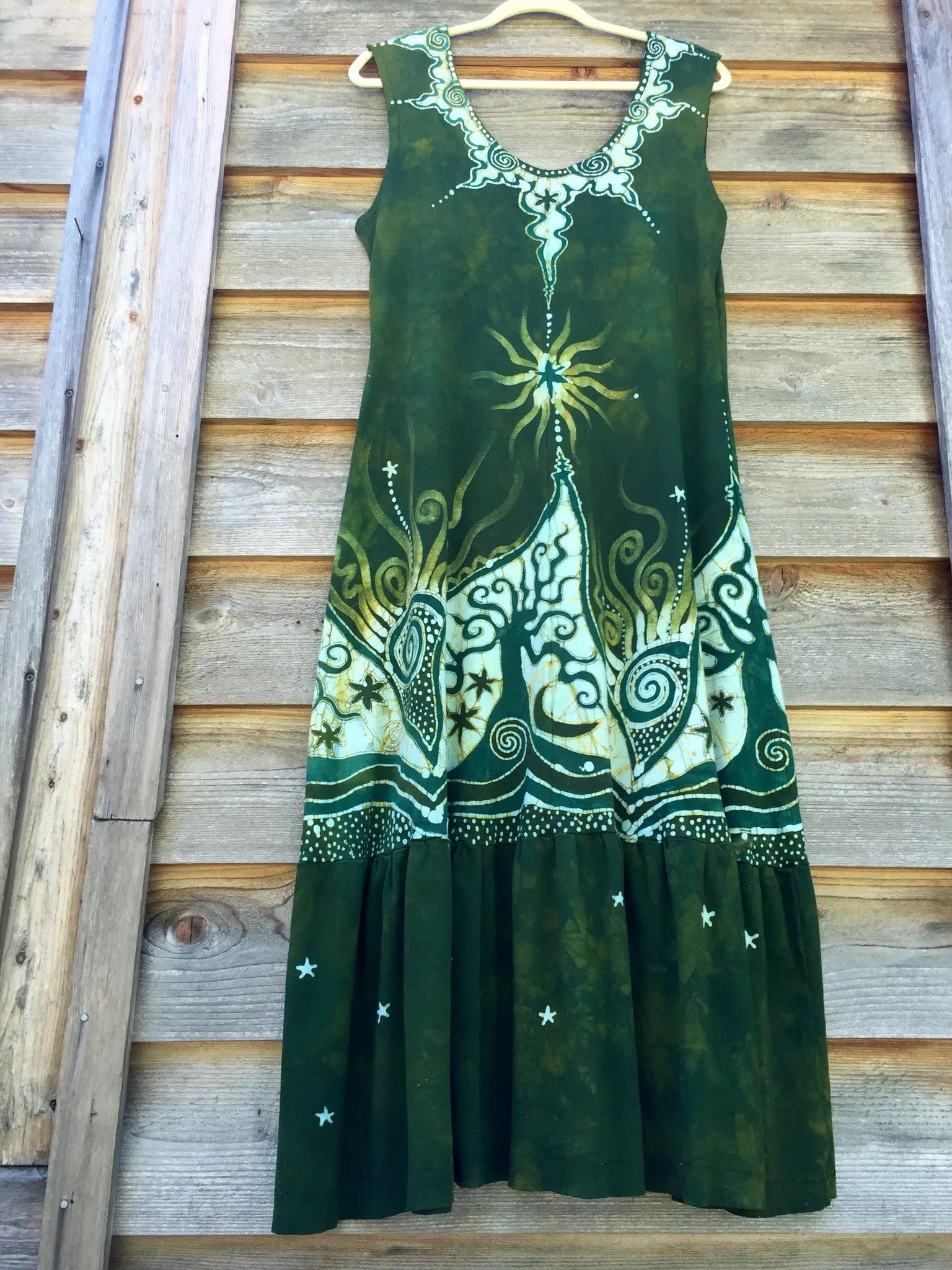 Meadow Moon Mountain Organic Cotton Batik Dress