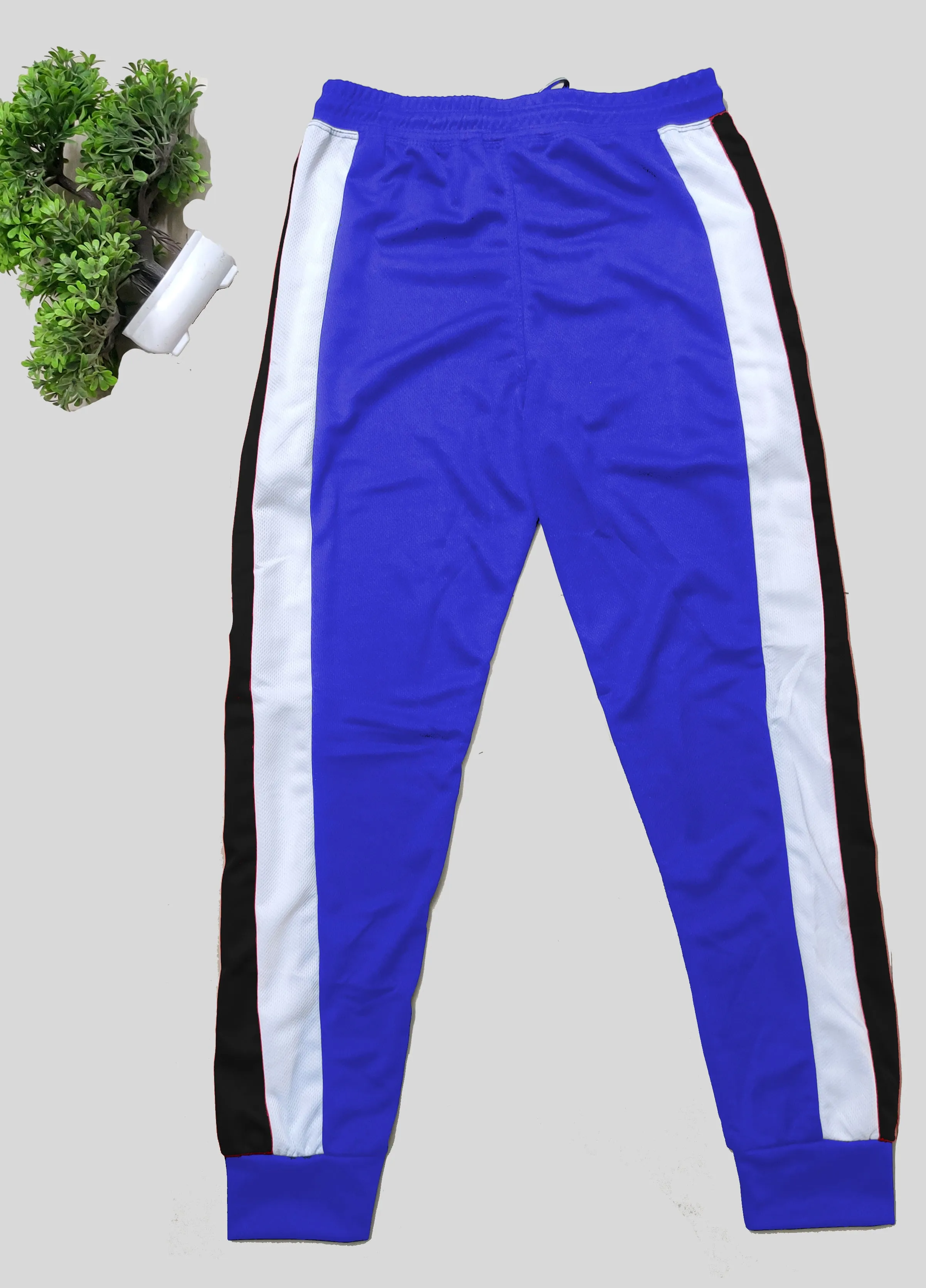 Men Colorblock Blue Joggers (Pack of 1)