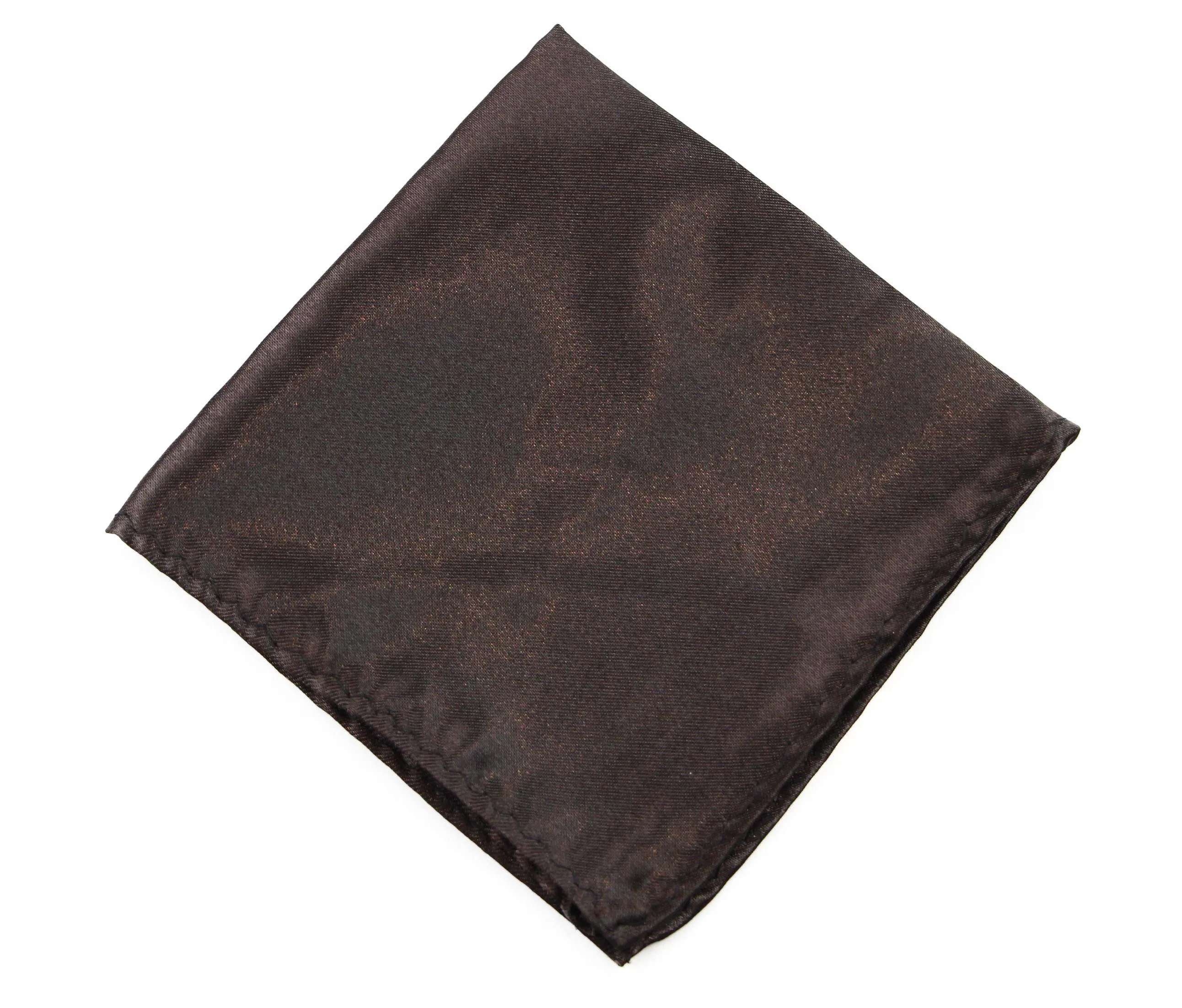 Mens Dark Brown Pocket Square