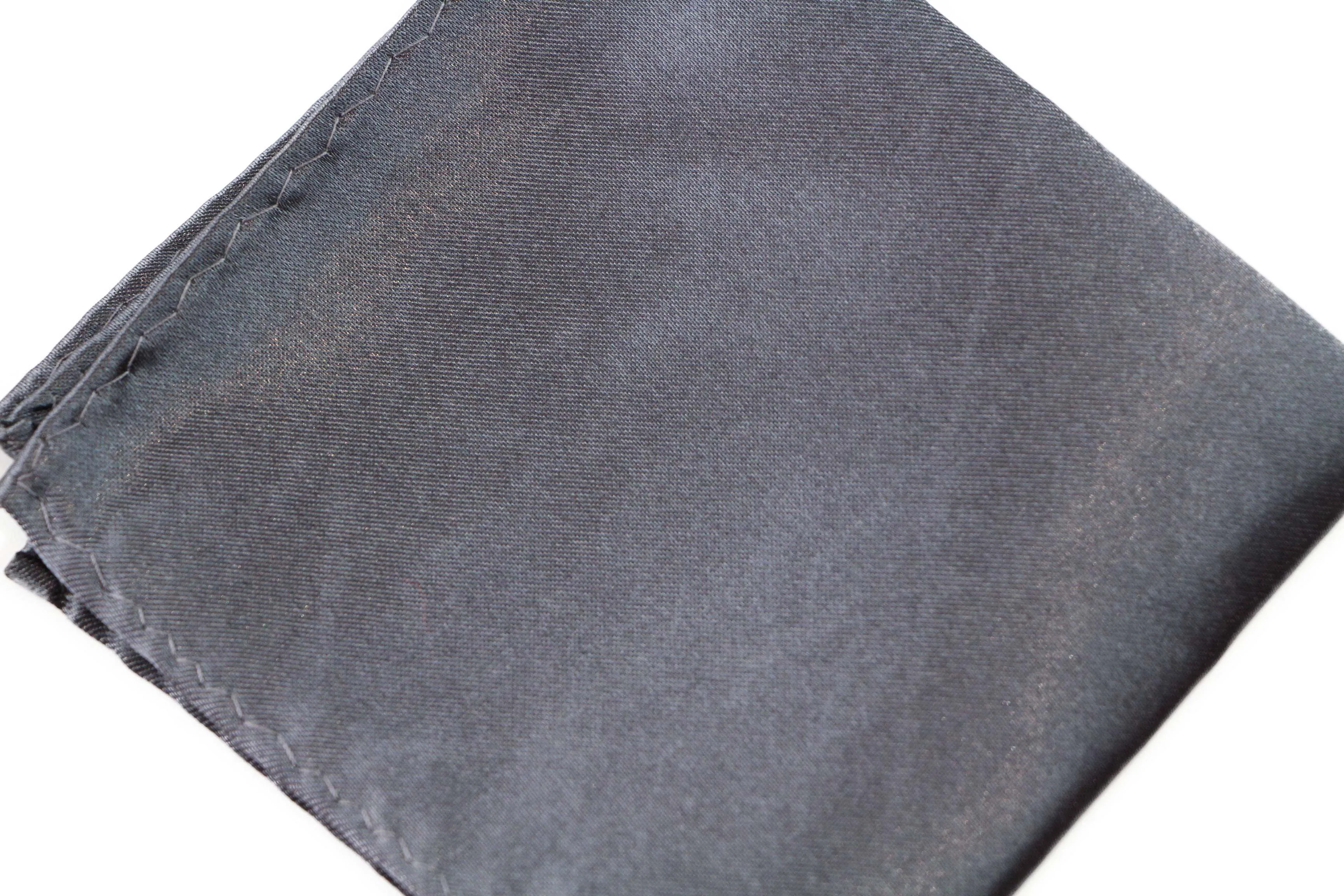 Mens Gunmetal Pocket Square