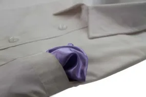 Mens Lavender Pocket Square