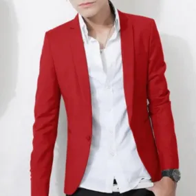 Mens Slim Fit Casual Blazer