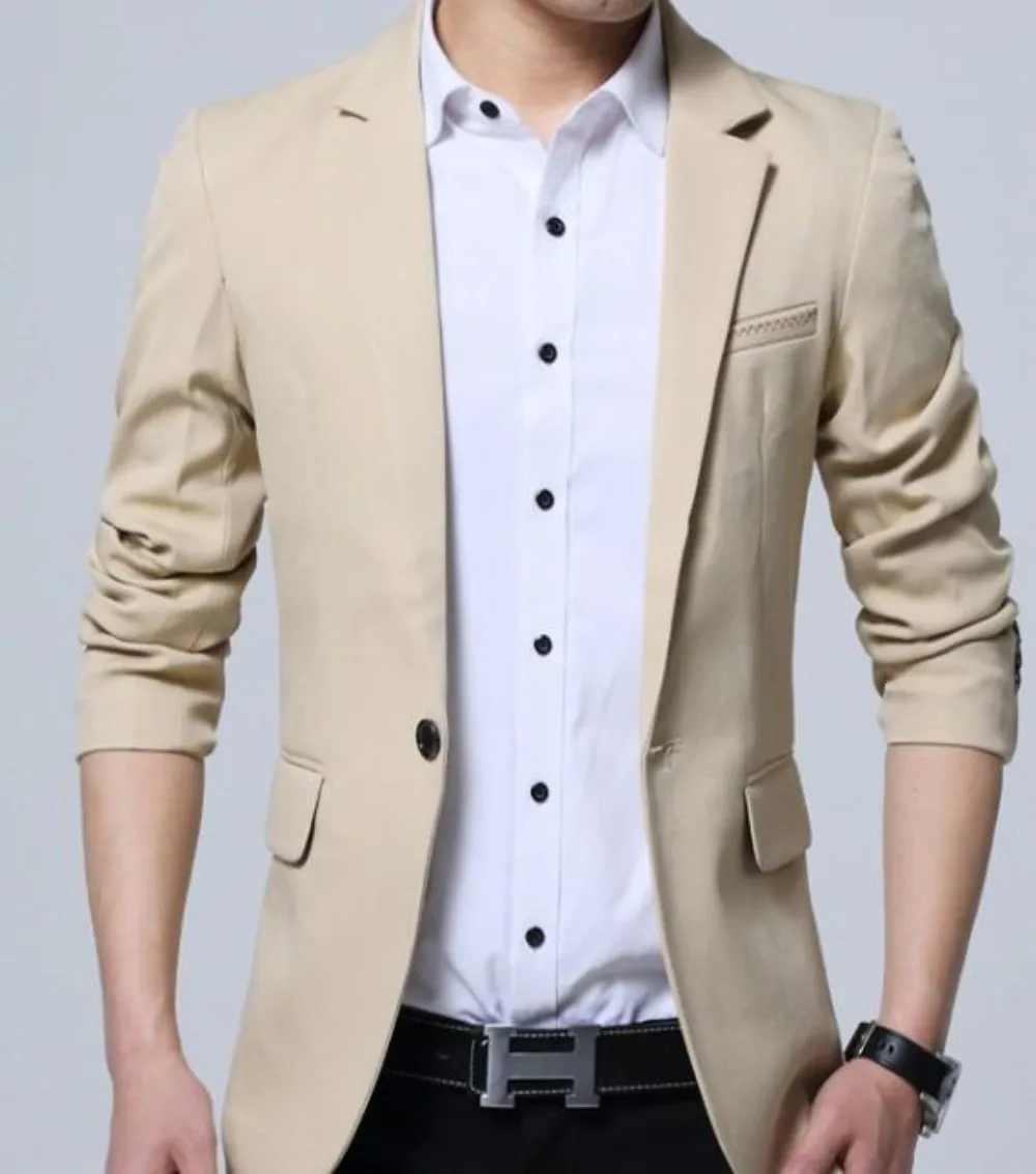 Mens Slim Fit K Fashion Style Blazer