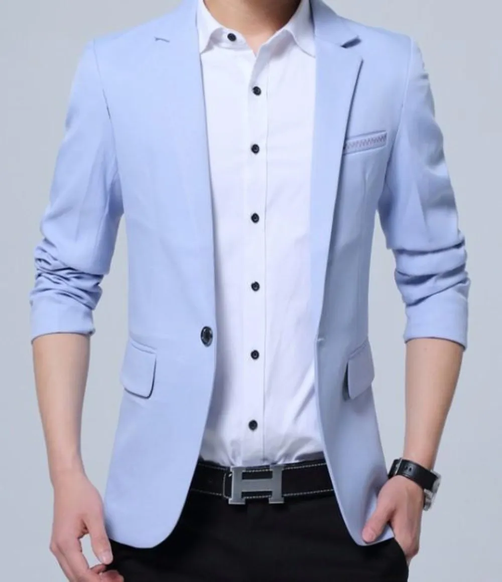 Mens Slim Fit K Fashion Style Blazer