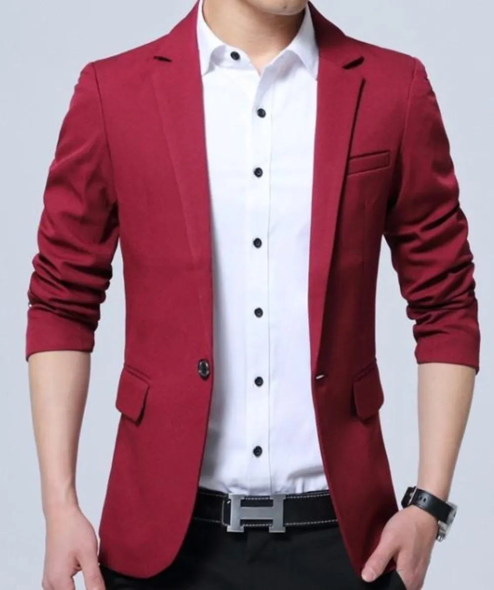 Mens Slim Fit K Fashion Style Blazer