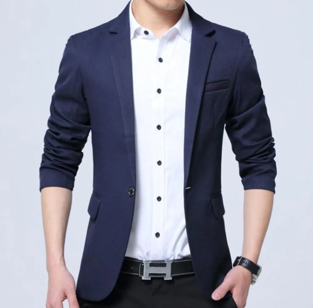 Mens Slim Fit K Fashion Style Blazer