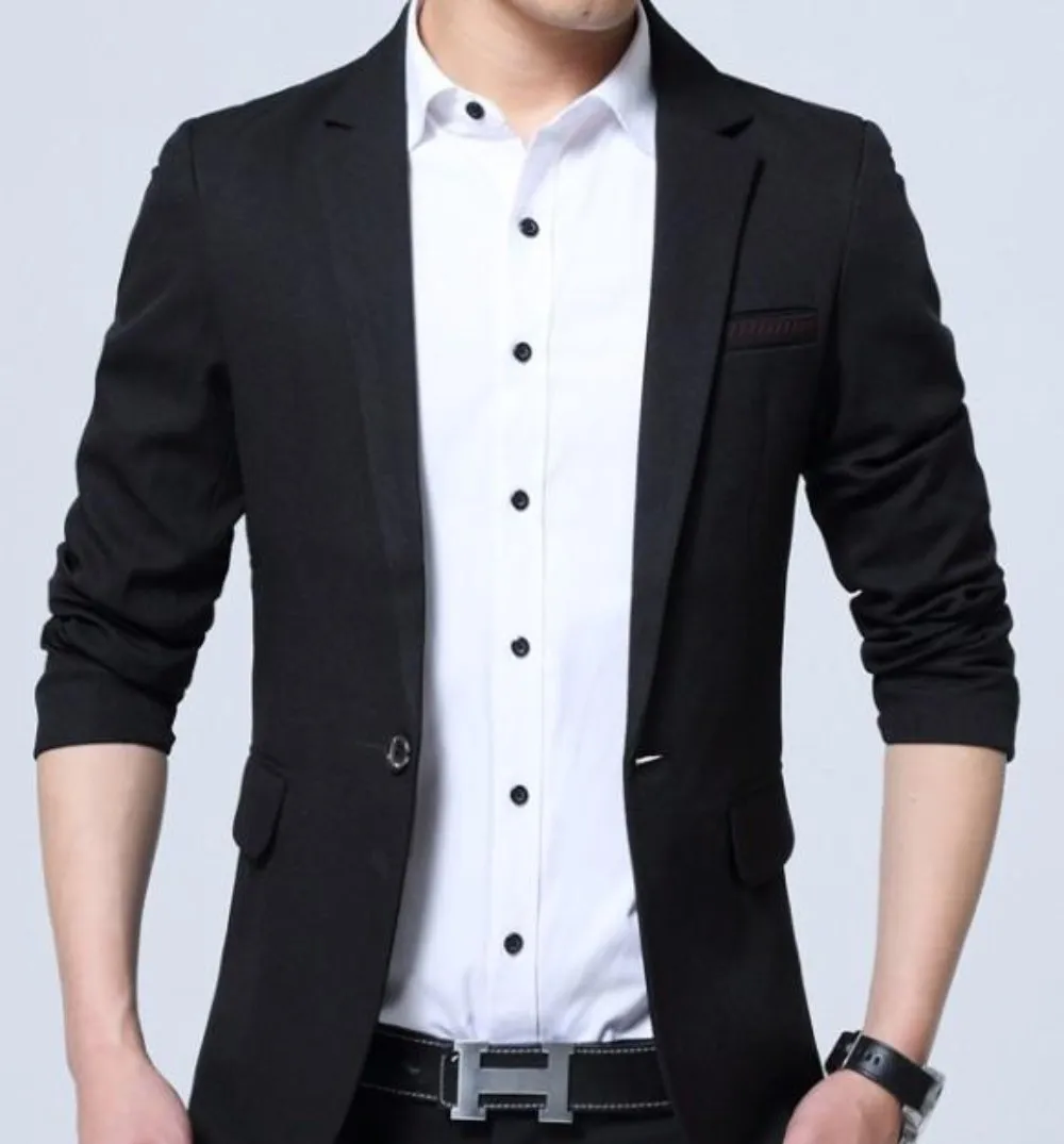 Mens Slim Fit K Fashion Style Blazer