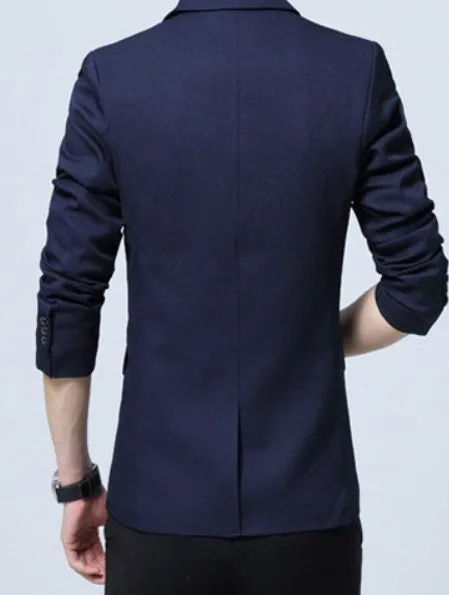 Mens Slim Fit K Fashion Style Blazer