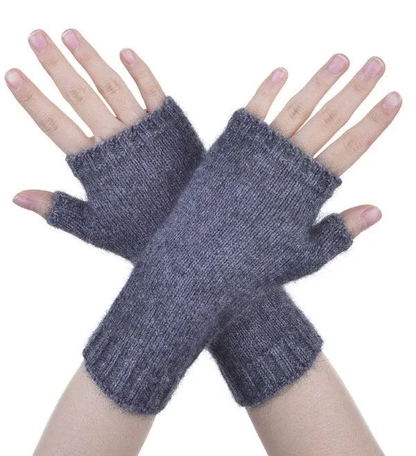 Merino Wool Possumsilk Wrist Warmer Gloves