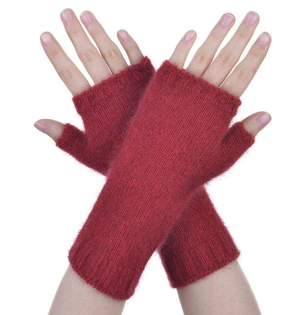 Merino Wool Possumsilk Wrist Warmer Gloves