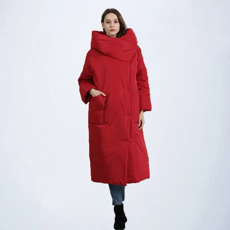 Mia Long Hooded Puffer Coat