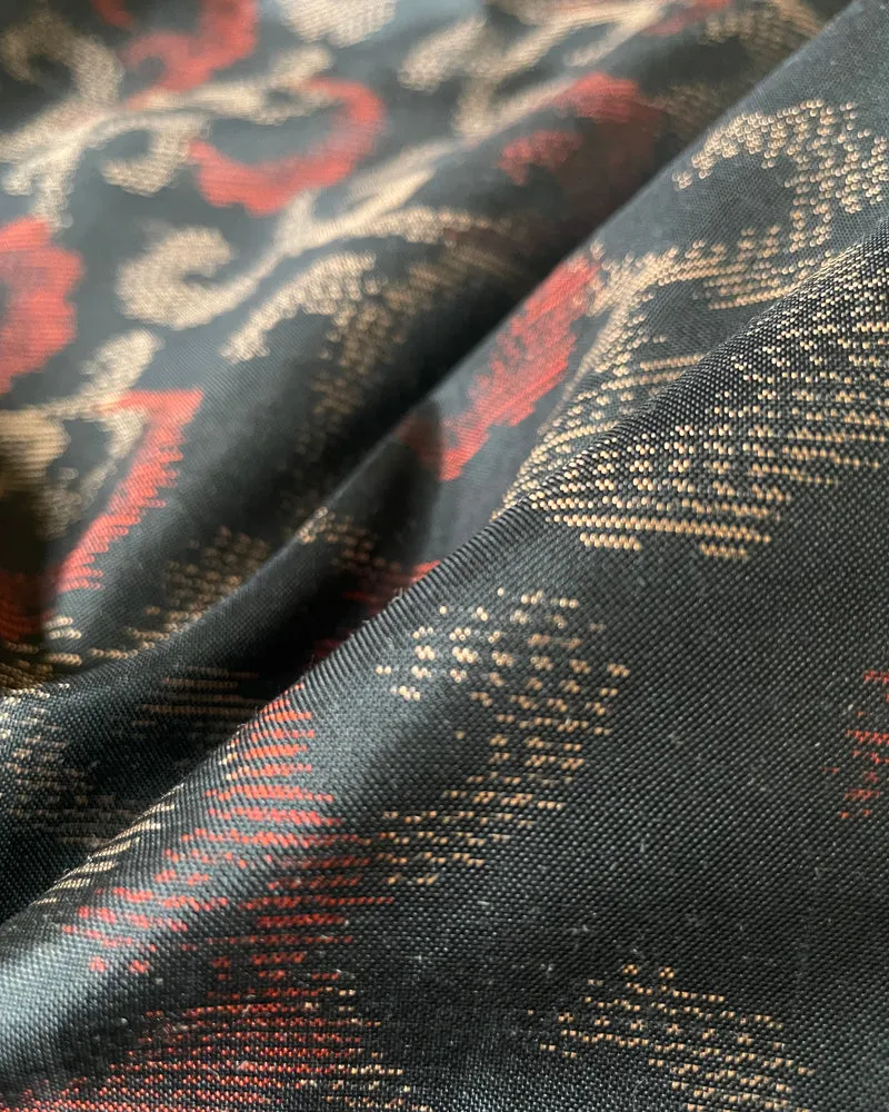 Mowing Pattern Oshima Tsumugi Haori Kimono Jacket